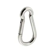 316 Stainless Steel Carabiner Heavy Duty Marine Grade, 50 mm 2 inch,Spring Clip Ring Snap Hooks Lock Camping Large Durable Climbing Holder