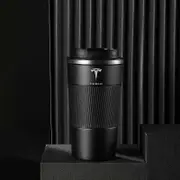 Stainless Steel Coffee Thermos Bottle For Tesla Model 3 X S Y Thermal Mug Vacuum Insulated Cup Hiking Portable Kettles Black