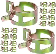 MUELODSIC 20pcs Oil Hose Clamps Fuel Tube Hoop Fasteners for Optimal Pipe Fixation Easy Installation Car Accessories Fit for Various
