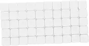 CLISPEED 50pcs Blank Acrylic Dice for DIY Games Smooth Glossy Surface for Handwriting Heat for Creative Tabletop Gaming and Role Play