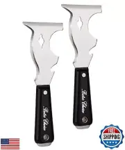 Bates- Paint Scraper, 10 in 1, 2 pcs, Metal Hammer End, Paint Scrapers for Wo
