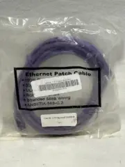 7 ft. Cat5e Ethernet Patch Cable RJ45 FlatStranded 350Mhz UTP Copper 30AWG - NEW