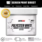 Polyester White - Screen Printing Plastisol Ink - Low Temp Cure 270F
