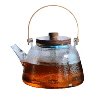耐高溫錘紋玻璃提梁壺電陶爐煮茶壺大容量泡茶電磁爐燒水壺養生壺