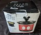Mickey Mouse .65 Mini Crock Pot Red And Black New Box Has Damage