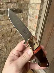 New Medina Camp Knives Jack Nabors EDC Fixed Blade Knife Desert Ironwood Handle