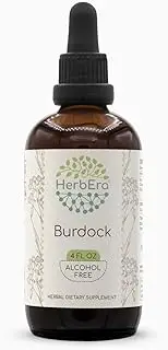 Burdock B120 Alcohol-Free Herbal Extract Tincture, Organic Burdock (Arctium Lappa) Dried Root (4 fl oz)