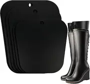 [Cosmos] 6 Pcs (3 Pairs) Boot Shaper Form Inserts Tall Boots Support, Keep Boots Straight, Reusable Flexible Plastic Sheet Boot Support Inserts Boots Stand - 10 Inch, 12 Inch, 14 Inch Tall, Black, multiple sizes