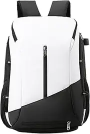 Backpack with Shoe Compartment, Waterproof Sports Backpack with Multi-pocket, Breathable Tennis Bag, Reflective Strips, Storage Net for Football Basketball Baseball