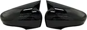 Replacement Covers Bat Side Mirror Cover For Clio 4 IV 2012-2020 Car Accessories RS GT Shiny Piano Black Tuning Auto Sport Bat Design (Color : 1 pair)