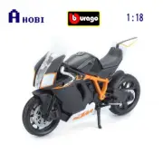 Bburago 1:18 Scale KTM 1190 RC8 R Black Orange Motorcycle Diecast Model Toy