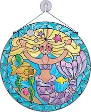 Melissa & Doug Stained Glass Made Easy Activity Kit: Mermaids - 140+ Stickers