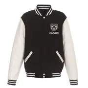 Ram Truck Reversible Fleece Jacket PVC Sleeves 2 Front Patches Logo