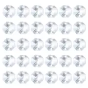 30 Pack K9 Crystal Octagon Beads 2 Holes 14mm Chandelier Prisms Clear