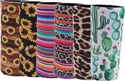 BEBEMOKO 6Pcs Neoprene Can Sleeves Protective Covers for Beer Beverage Cans Drink Bottle Covers for Outdoor Activities Parties