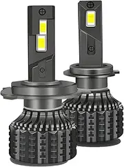 LED Headlight Bulbs,120W Led Canbus 40000LM Headlight LED Bulb Turbo Lamp for Car 6000K,IP68 Waterproof, Pack of 2,H3
