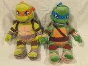 Build-A-Bear Teenage Mutant Ninja Turtles lot - Michaelangelo & Leonardo (2016)