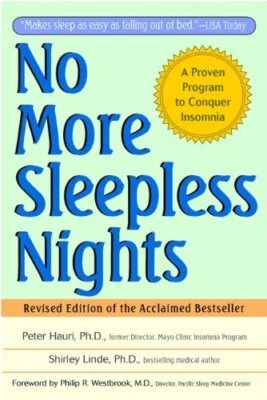 No More Sleepless Nights, Hauri, Linde, Shirley 9780471149040 Free Shipping-,