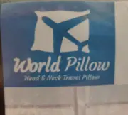 NEW World Pillow Head and Neck Memory Foam Travel Pillow Black Washable Case