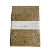 Montblanc Notebook #146 Croco Print Premium Paper Lined Silver Cut Notebook