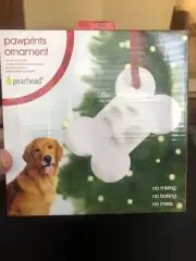 New Tiny Ideas Holiday Christmas Baby Hand or Pet Dog Cat Paw Print Ornament Kit