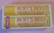 BURT'S BEES Beeswax Lip Balm with Vitamin E & Peppermint (2 Lip Balms)
