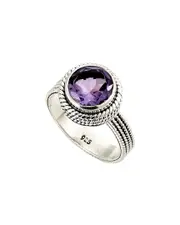 Samuel B. Silver Amethyst Ring