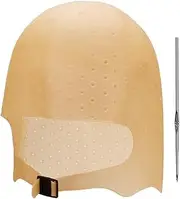 Generic A blonde silicone highlight hat pick-up dyeing hat simple silicone cap hair dye hairdressing tool with highlight needle
