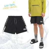 在飛比找momo購物網優惠-【NIKE 耐吉】海灘褲 Logo Tape Cargo 黑