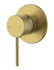 Ikon HALI Shower Brushed Gold Wall Mixer