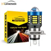 H4 LED Headlight Bulb Lamp Car Fog Globe Hi/Lo Beam White/White+Yellow DC 12-80V