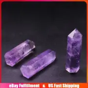 Natural Amethyst Quartz Crystal Point Wand Metaphysical Healing Gemstone Obelisk