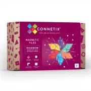 Connetix Tiles 30 Piece Rainbow Geometry Pack