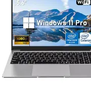 Sleek 15.6'' Laptop with Intel Celeron N4000, 8GB RAM, Quick 256GB SSD Storage