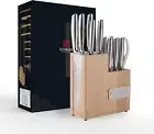 Knife Set, Professional 13 Piece Knife Block Set with Magnetic, Sharp Chef Kn...