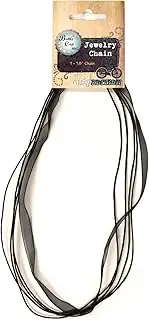 [BCI Crafts] Vintage Collection Bottle Cap Necklace 18" 1/Pkg-Black Organza