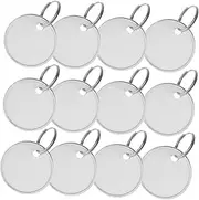 TOGEVAL 50pcs Key Tags with Split Rings for Easy Item Identification Blank Label for Luggage and Keys Quick Ink Absorption