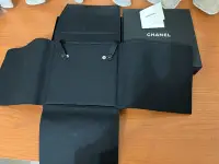 在飛比找Yahoo!奇摩拍賣優惠-專櫃 正品 Chanel 香奈兒 項鍊盒 項鍊 防塵袋 紙盒