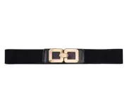 TS TAKING SHAPE plus sz L - XL (20,22,24) Elastic Front Clip Belt black/gold NWT