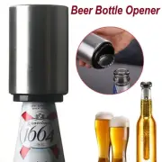 Pocket Automatic Push Down Soda Beer Bottle Opener Opening Stainless Steel Cap