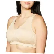 Women's Seamless Pullover Bra With Built-in Cups Medium In the Buff