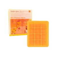 在飛比找環球Online優惠-【韓國Baby Joy】鉑金矽膠副食品製冰盒#12格橘-12