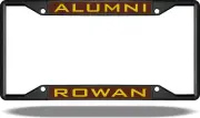 Rowan ALUMNI Black License Plate Frame