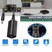 Ground loop noise isolation filter +3.5mm AUX cable home car stereo audio