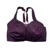Victoria's Secret Knockout Front-Close Sweat On Point Sports Bra Leopard 34DD