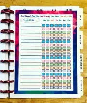 Task List 2 Sided Dashboard Insert for use with Classic Happy Planner-