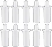 Haobase 10 Pcs Shutter Louver Repair Pins, Spring Loaded Plantation Shutter Replacement Repair Pins White