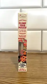 The Balm Plump Your Pucker lip gloss- Buck A Roo CLEAR gloss- NEW!