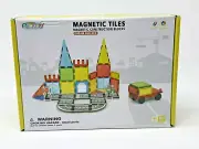 Magnetic Tiles Construction Blocks Dream Builder 40 Pieces Roads Car Building 3+