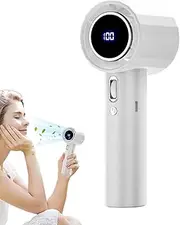 Rechargeable Hand Fan | USB Charging Cooling Turbo Fan - Safe Bladeless Structure Hot Weather Must Have Supplies for Work, Fishing Traveling Picnic